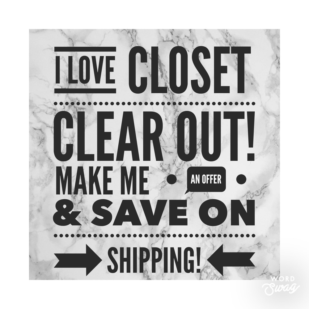 Closet Clear Out Days!
